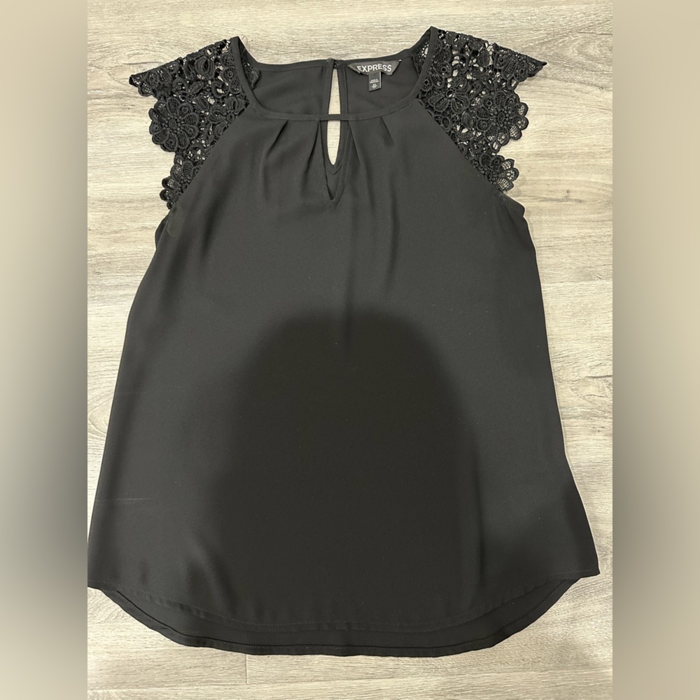 EXPRESS Lace Sleeves Blouse EUC